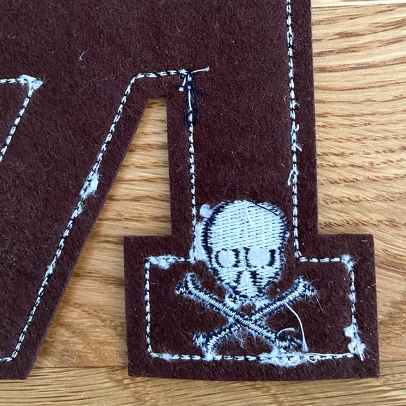 Black Leather Rugby Ralph Lauren Letter 'R' Patch - Picture 4 of 4